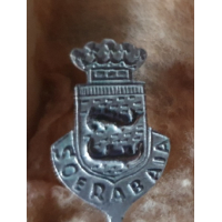 Doosje met 6 zilveren (800) theelepels uitgegeven door de KLM